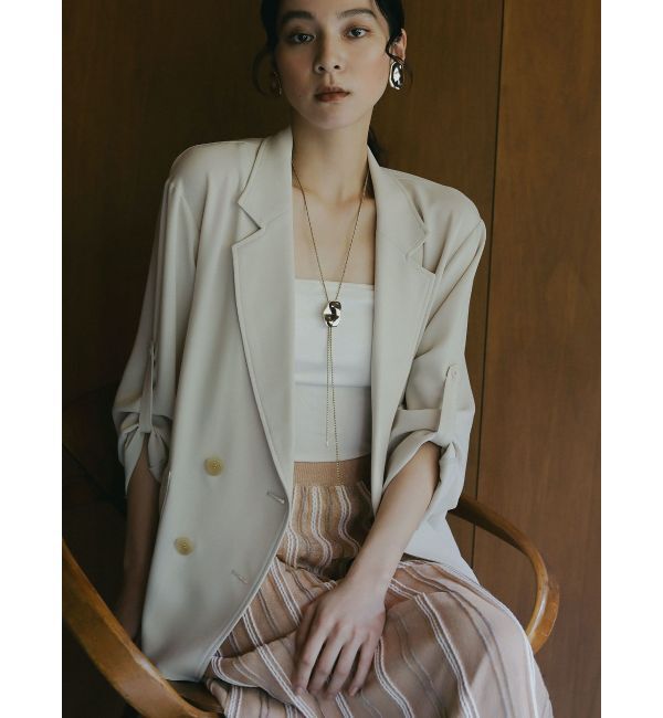 LAGUNAMOON「【追加生産】ロールアップジャケット」|テーラードジャケット|
