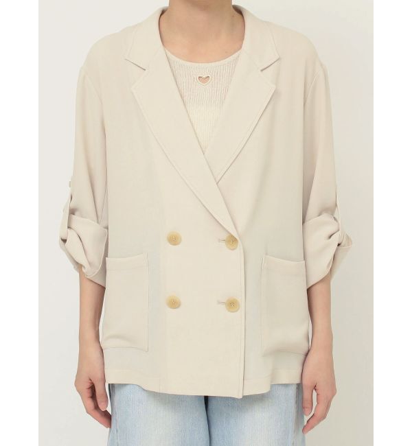 LAGUNAMOON「【追加生産】ロールアップジャケット」|テーラードジャケット|