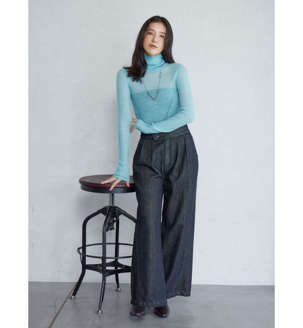 LAGUNAMOON「アルパカシアータートルニットプルオーバー」|ニット・セーター|