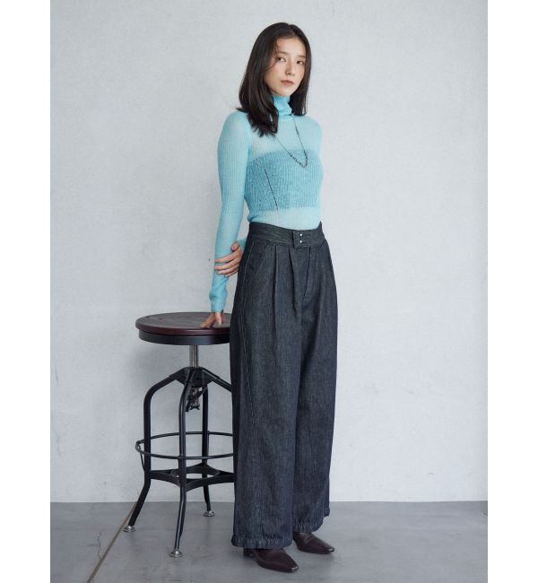 LAGUNAMOON「アルパカシアータートルニットプルオーバー」|ニット・セーター|