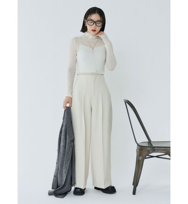 LAGUNAMOON「アルパカシアータートルニットプルオーバー」|ニット・セーター|