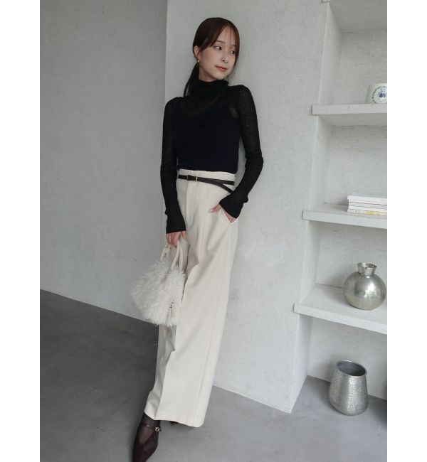 LAGUNAMOON「アルパカシアータートルニットプルオーバー」|ニット・セーター|