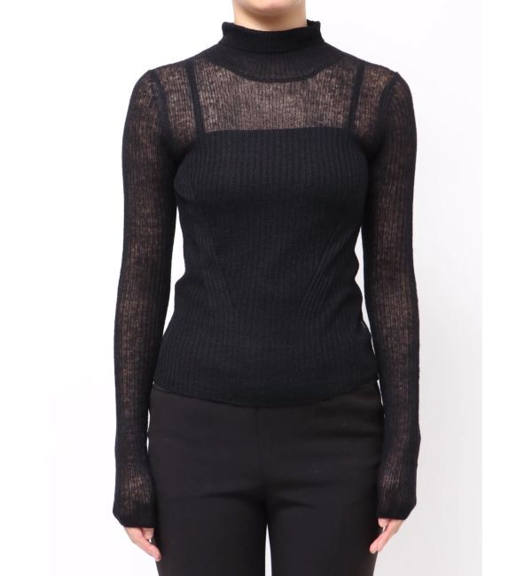 LAGUNAMOON「アルパカシアータートルニットプルオーバー」|ニット・セーター|