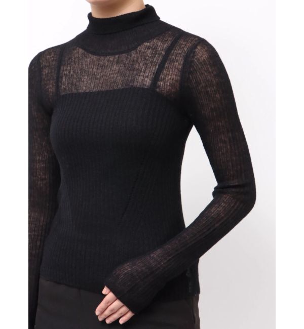 LAGUNAMOON「アルパカシアータートルニットプルオーバー」|ニット・セーター|