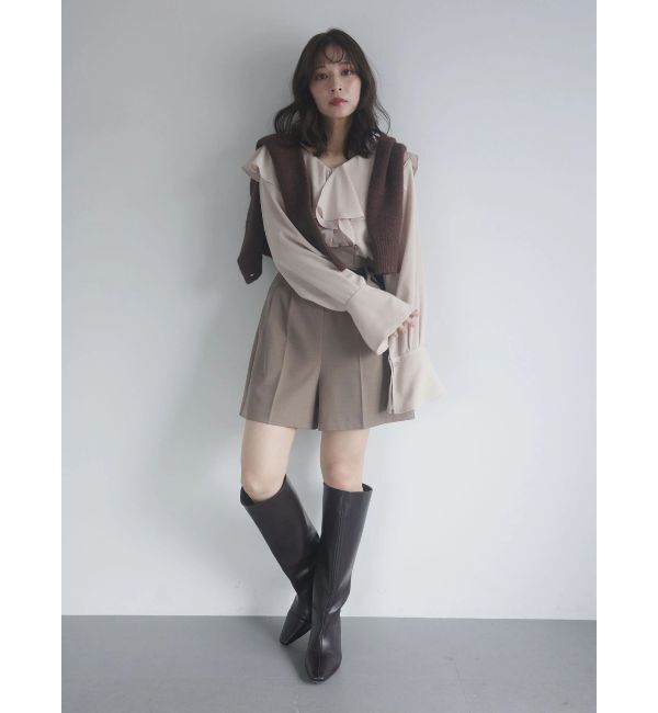 LAGUNAMOON「クレープフリルブラウス」|シャツ・ブラウス|