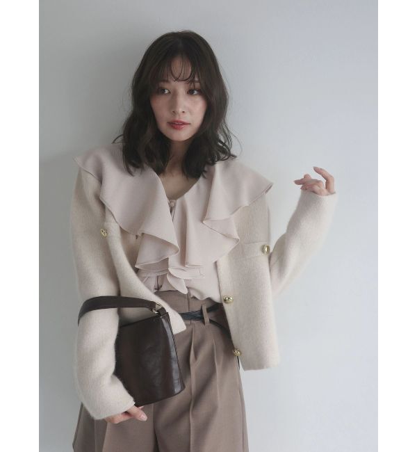 LAGUNAMOON「クレープフリルブラウス」|シャツ・ブラウス|