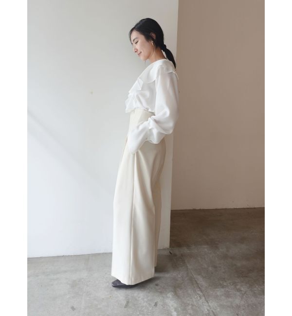 LAGUNAMOON「クレープフリルブラウス」|シャツ・ブラウス|