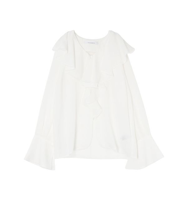 LAGUNAMOON「クレープフリルブラウス」|シャツ・ブラウス|