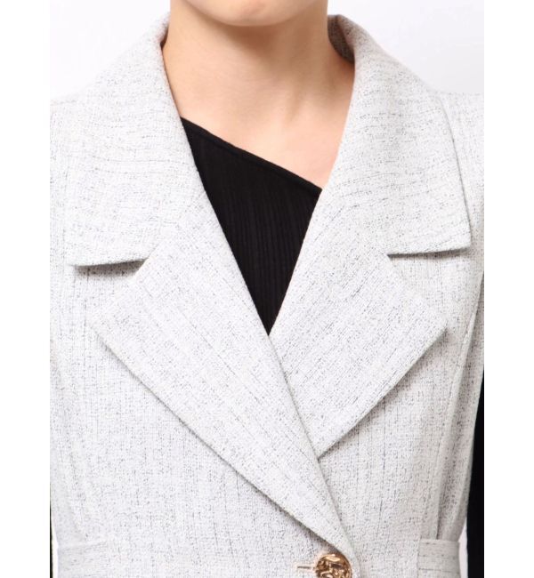 LAGUNAMOON「ツイードメタルボタンテーラードジャンパースカート」|ジャンパースカート|