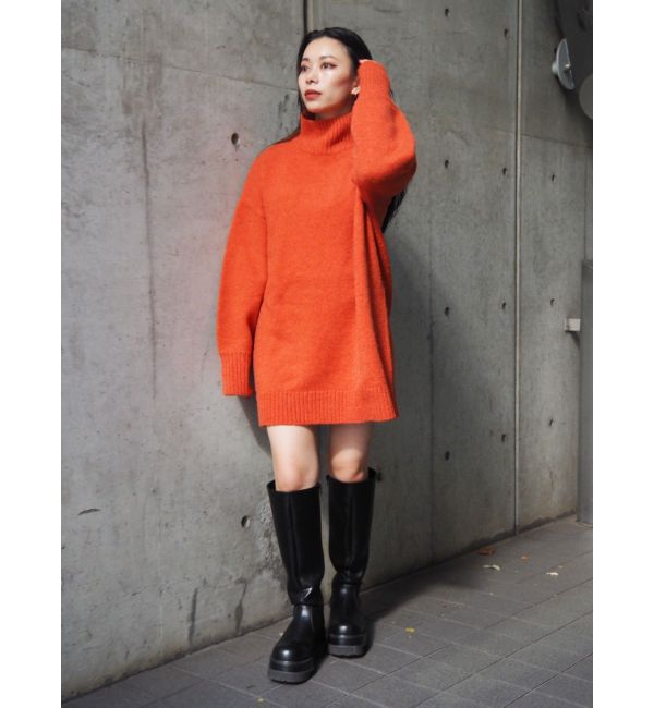 EVRIS「ハイネックルーズニットワンピース」|ワンピース|