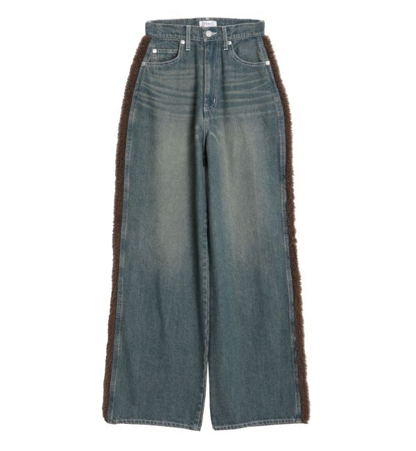 EVRIS「ボアステッチワイドデニムパンツ【セットアップ着用可能】」|デニム|