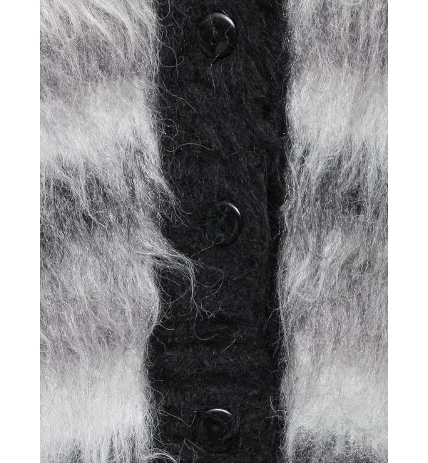 EVRIS「ソフトシャギーボーダーニットカーディガン」|カーディガン|