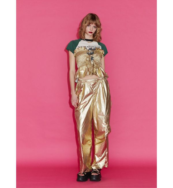 jouetie「メタリックシャーリングビスチェ【セットアップ対応】」|キャミソール|