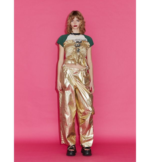 jouetie「メタリックシャーリングビスチェ【セットアップ対応】」|キャミソール|