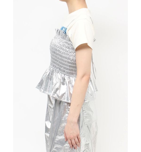 jouetie「メタリックシャーリングビスチェ【セットアップ対応】」|キャミソール|