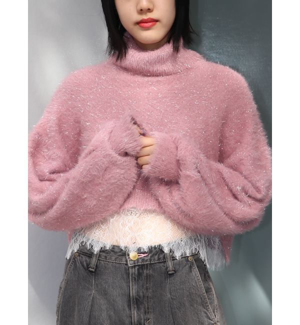 jouetie「レースドッキングニット」|ニット・セーター|