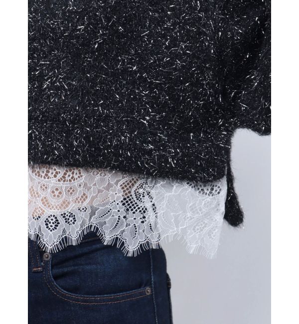 jouetie「レースドッキングニット」|ニット・セーター|