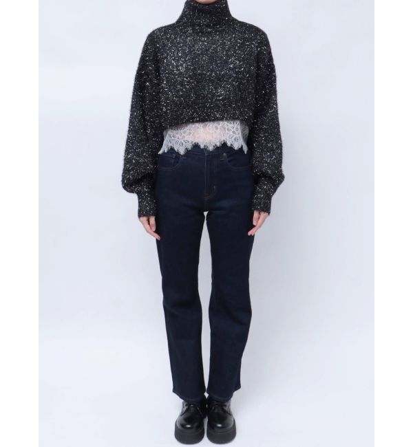 jouetie「レースドッキングニット」|ニット・セーター|