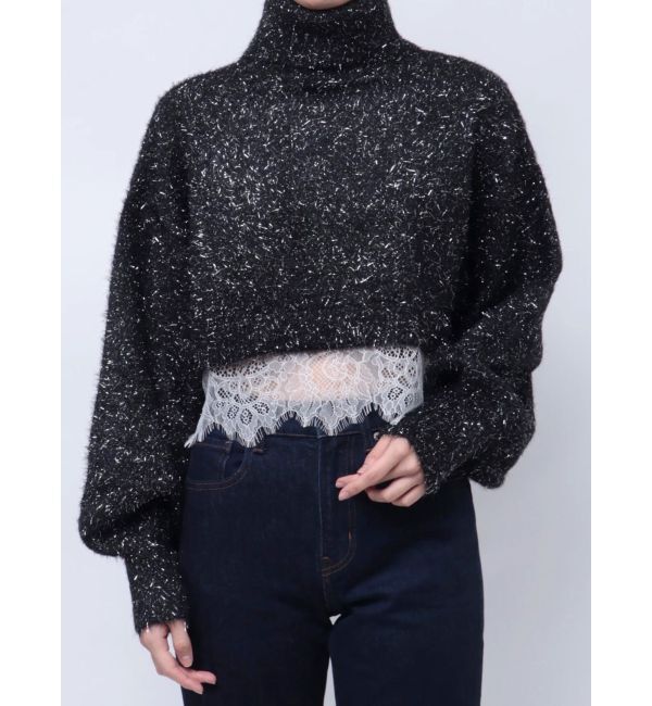 jouetie「レースドッキングニット」|ニット・セーター|