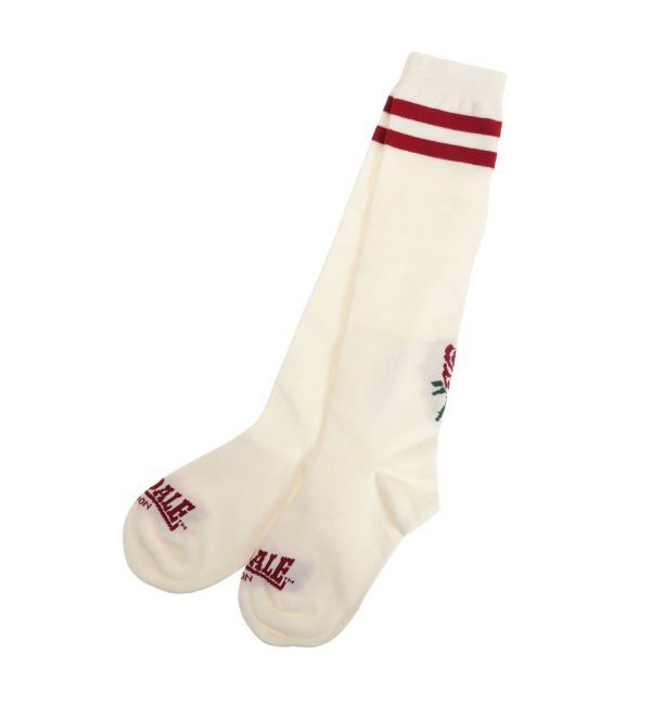 jouetie「【LONSDALE&times;jouetie】ローズジャガードラインハイソックス」|ソックス|