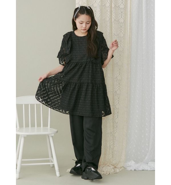 merry jenny「flower dot ティアードミニワンピース」|ワンピース|