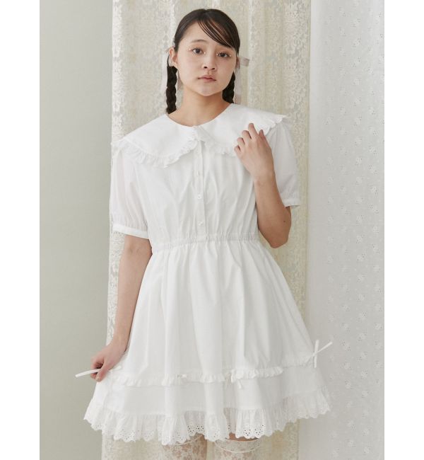 merry jenny「リボンフレアミニワンピース」|ワンピース|