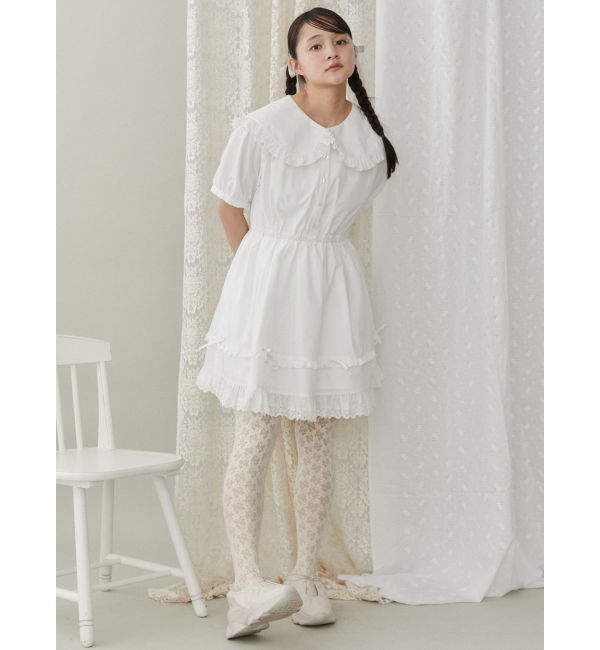 merry jenny「リボンフレアミニワンピース」|ワンピース|