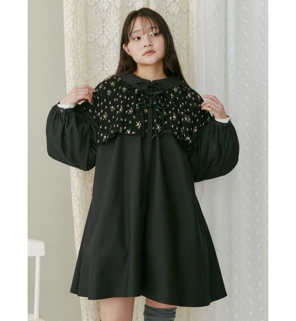 merry jenny「petit flower ribbonミニワンピース」|ワンピース|