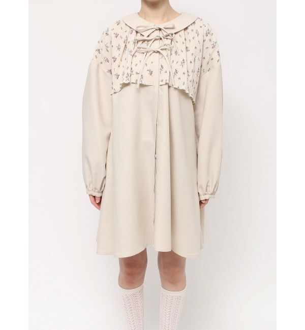 merry jenny「petit flower ribbonミニワンピース」|ワンピース|