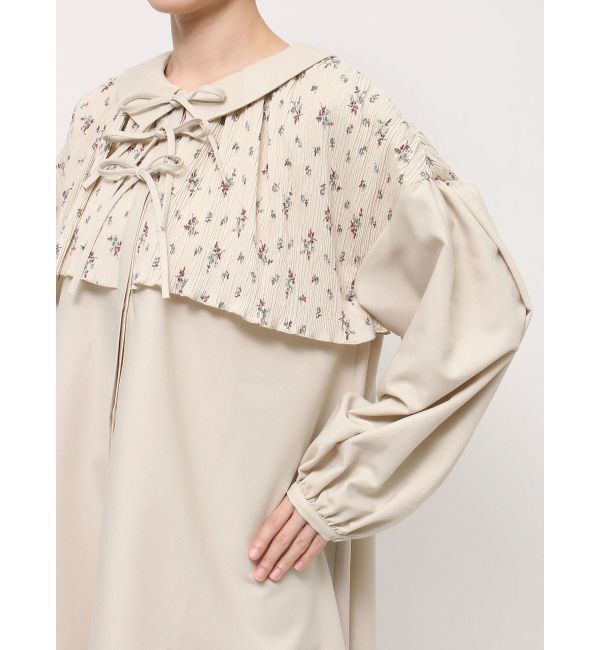 merry jenny「petit flower ribbonミニワンピース」|ワンピース|