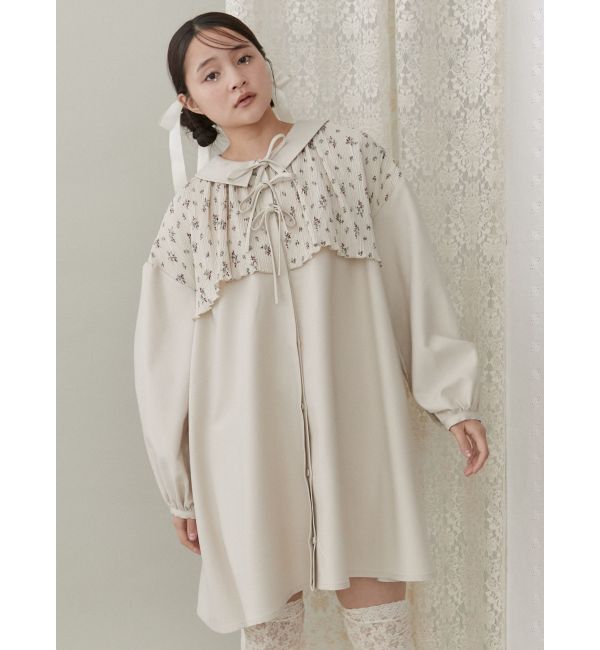 merry jenny「petit flower ribbonミニワンピース」|ワンピース|