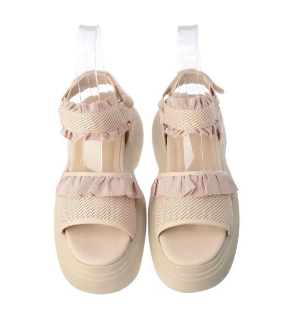 merry jenny「フリルメッシュスニーカーサンダル」|サンダル|