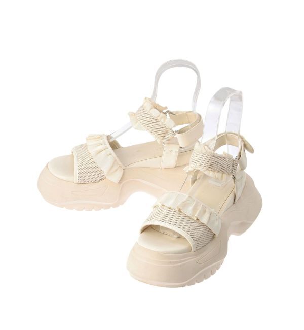 merry jenny「フリルメッシュスニーカーサンダル」|サンダル|