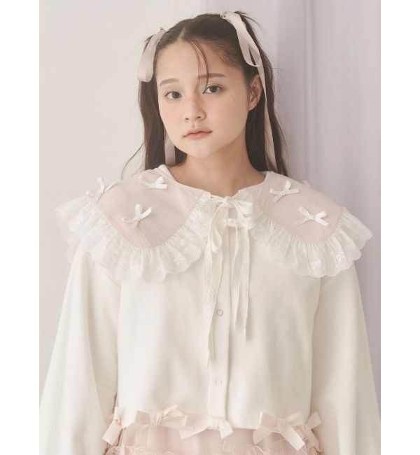 merry jenny「リボンたっぷりスナップカーディガン」|カーディガン|