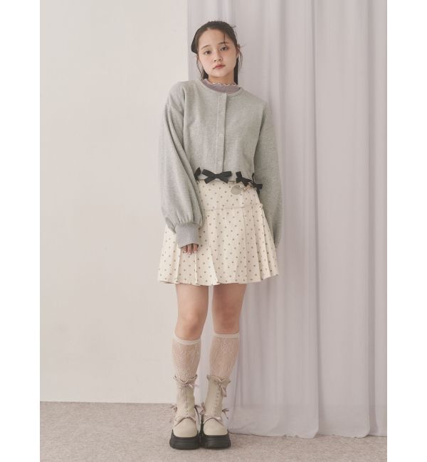 merry jenny「リボンたっぷりスナップカーディガン」|カーディガン|