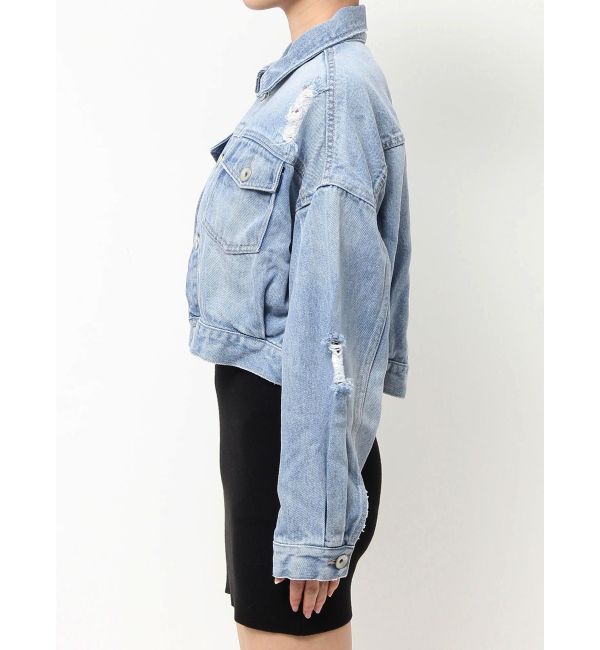 GYDA「ダメージSOFTデニムGジャン」|ブルゾン・スタジャン|