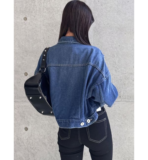 GYDA「ダメージSOFTデニムGジャン」|ブルゾン・スタジャン|