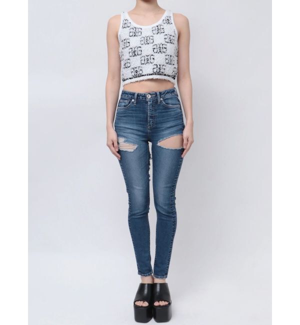 GYDA「Symmetry GYDA パイルニットトップス」|ニット・セーター|