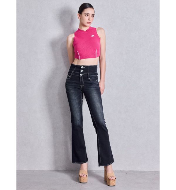 GYDA「プチハイコルセットデザインニットトップス」|ニット・セーター|