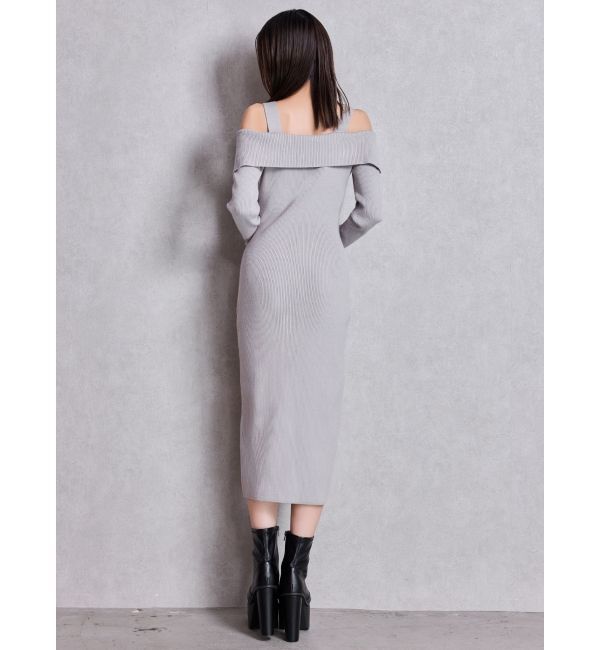 GYDA「オフショルニットLONGワンピース」|ワンピース|
