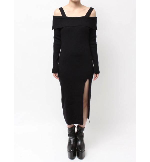 GYDA「オフショルニットLONGワンピース」|ワンピース|