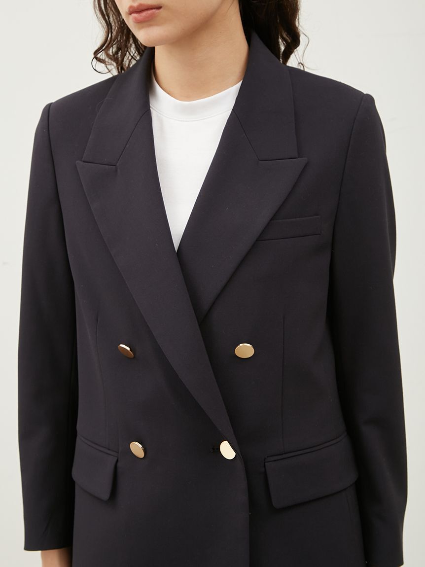 Mila Owen「金釦ダブルブレストブレザー」|テーラードジャケット|