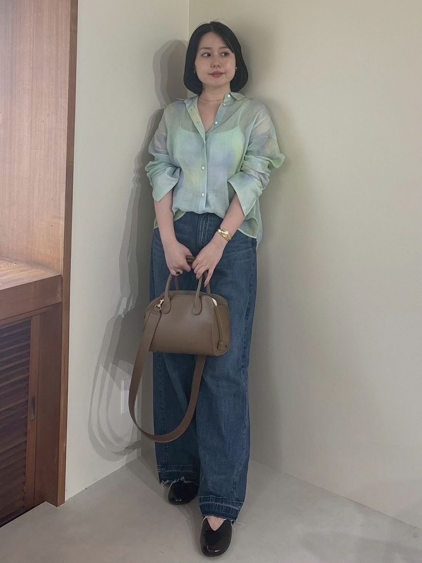 Mila Owen「【ウォッシャブル】撥水加工カットオフワイドデニムパンツ」|デニム|