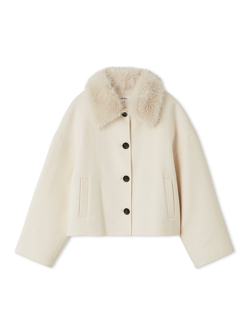 Mila Owen「2wayファーカラーリバーショートコート」|チェスターコート|