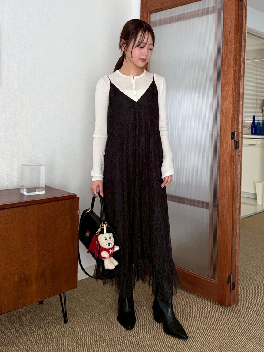 Mila Owen「イレヘムデザインレースキャミワンピース」|ワンピース|