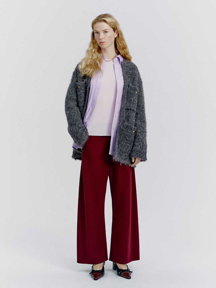 Mila Owen「ウエストゴムイージーワイドパンツ」|チノ|