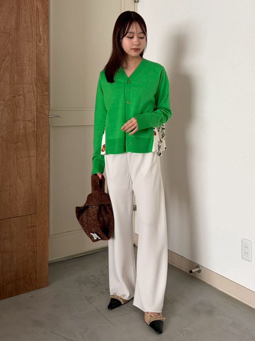 Mila Owen「ウエストゴムイージーワイドパンツ」|チノ|