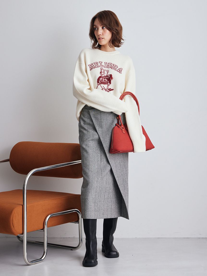 Mila Owen「アシメストレートスカート」|スカート|