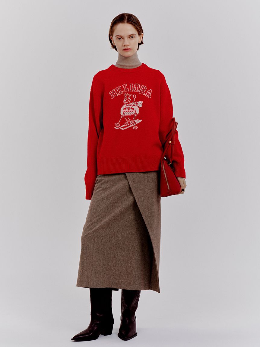 Mila Owen「アシメストレートスカート」|スカート|BEG