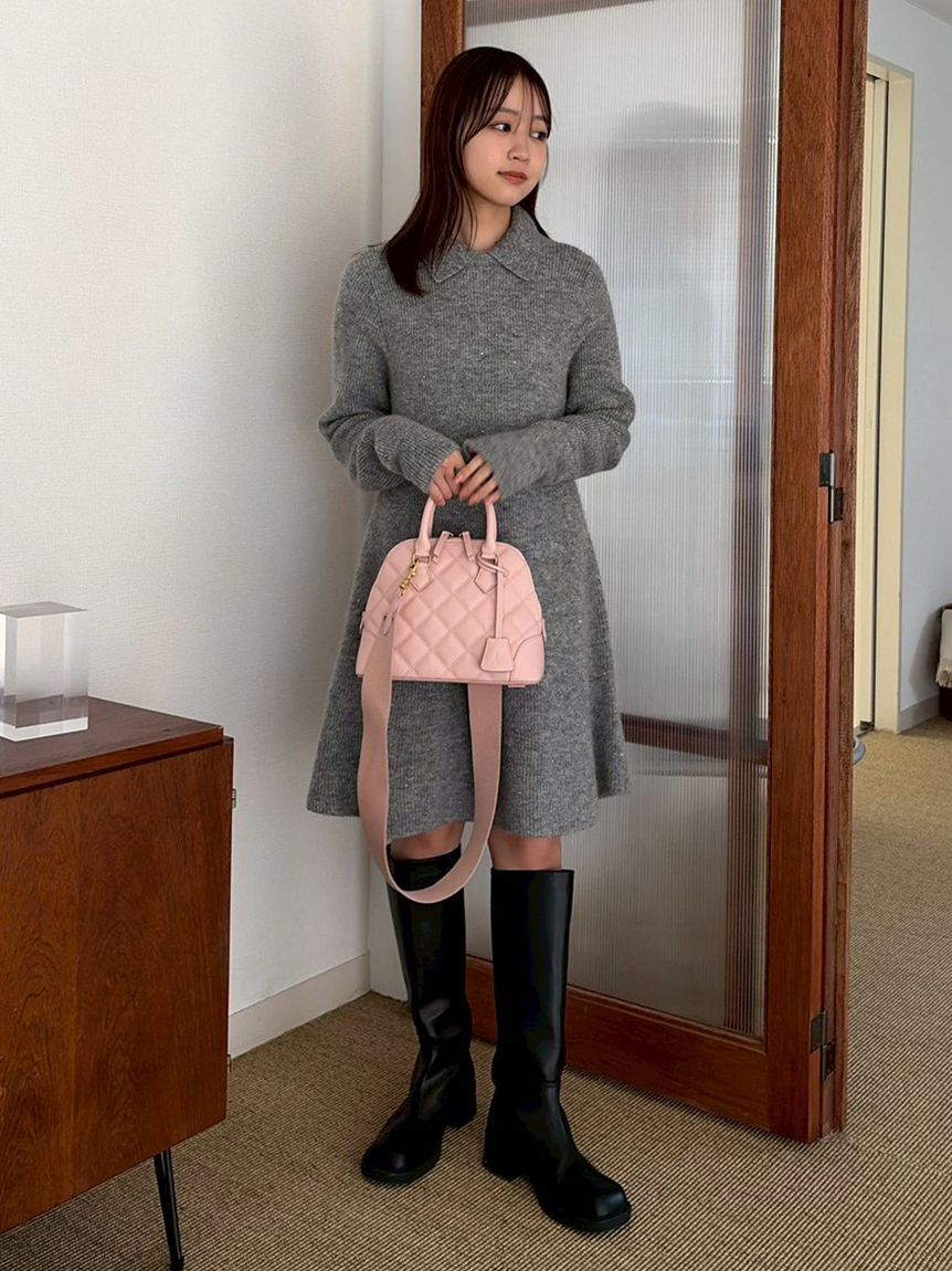 Mila Owen「スクエアトゥロングブーツ」|ロングブーツ|